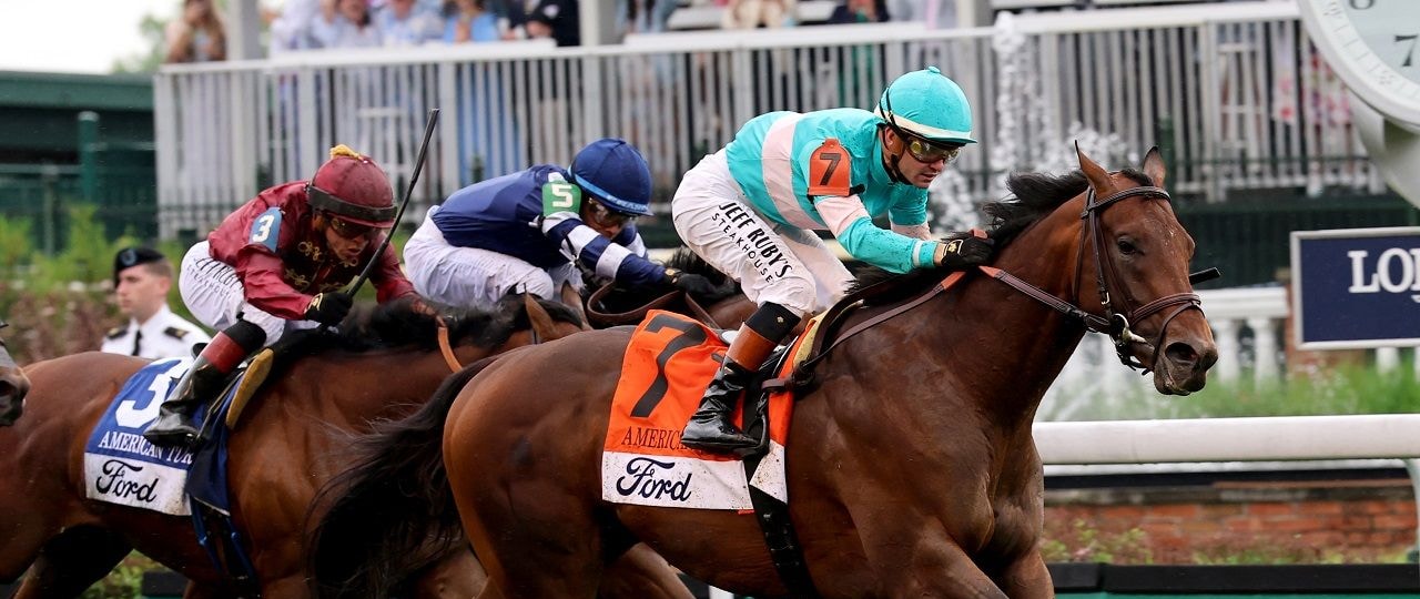 Zulu Kingdom winning the American Turf (G1) at Churchill Downs