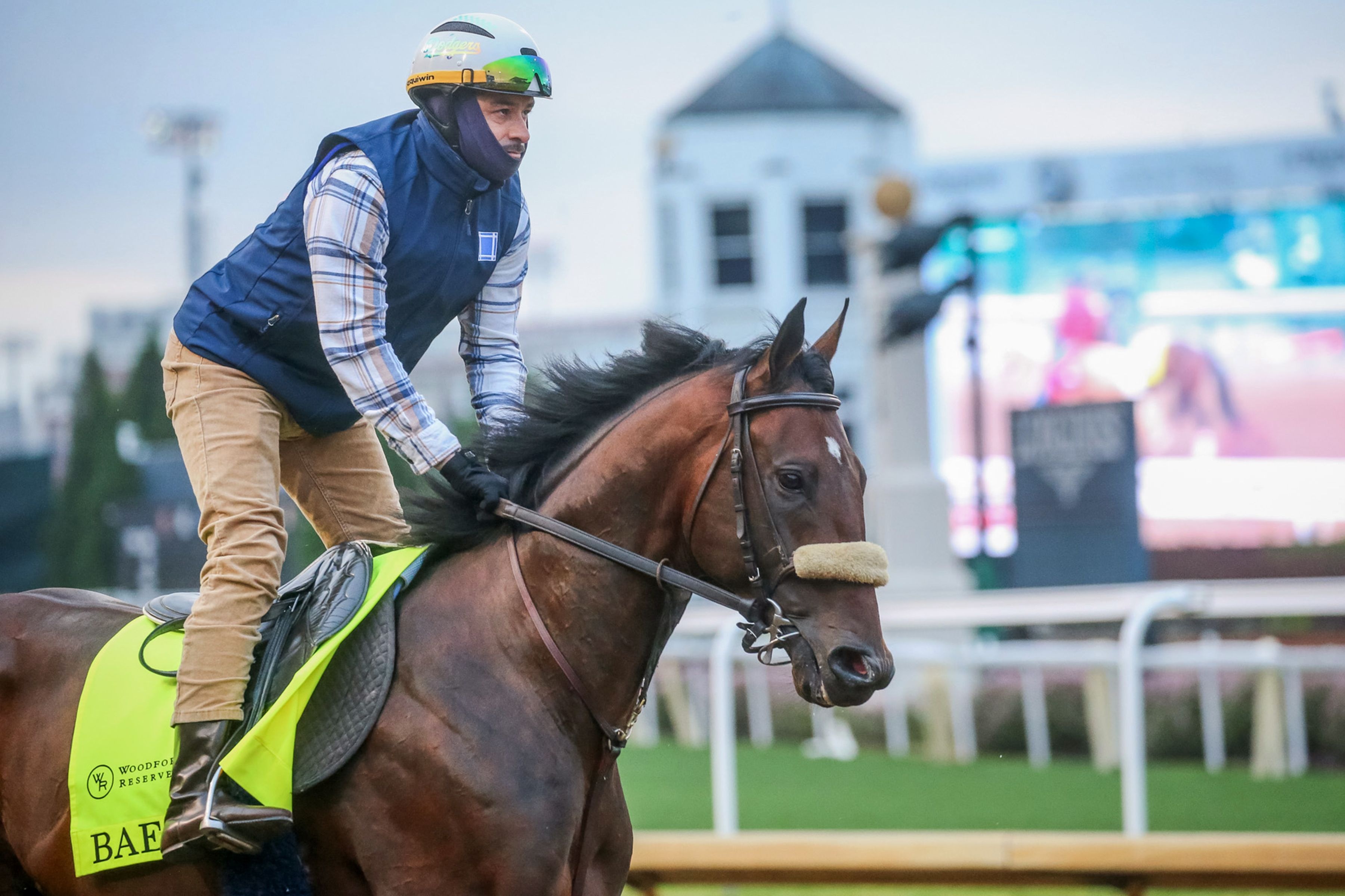 Baeza trains for the Kentucky Derby (Photo by Horsephotos.com)