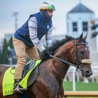 Baeza trains for the Kentucky Derby (Photo by Horsephotos.com)