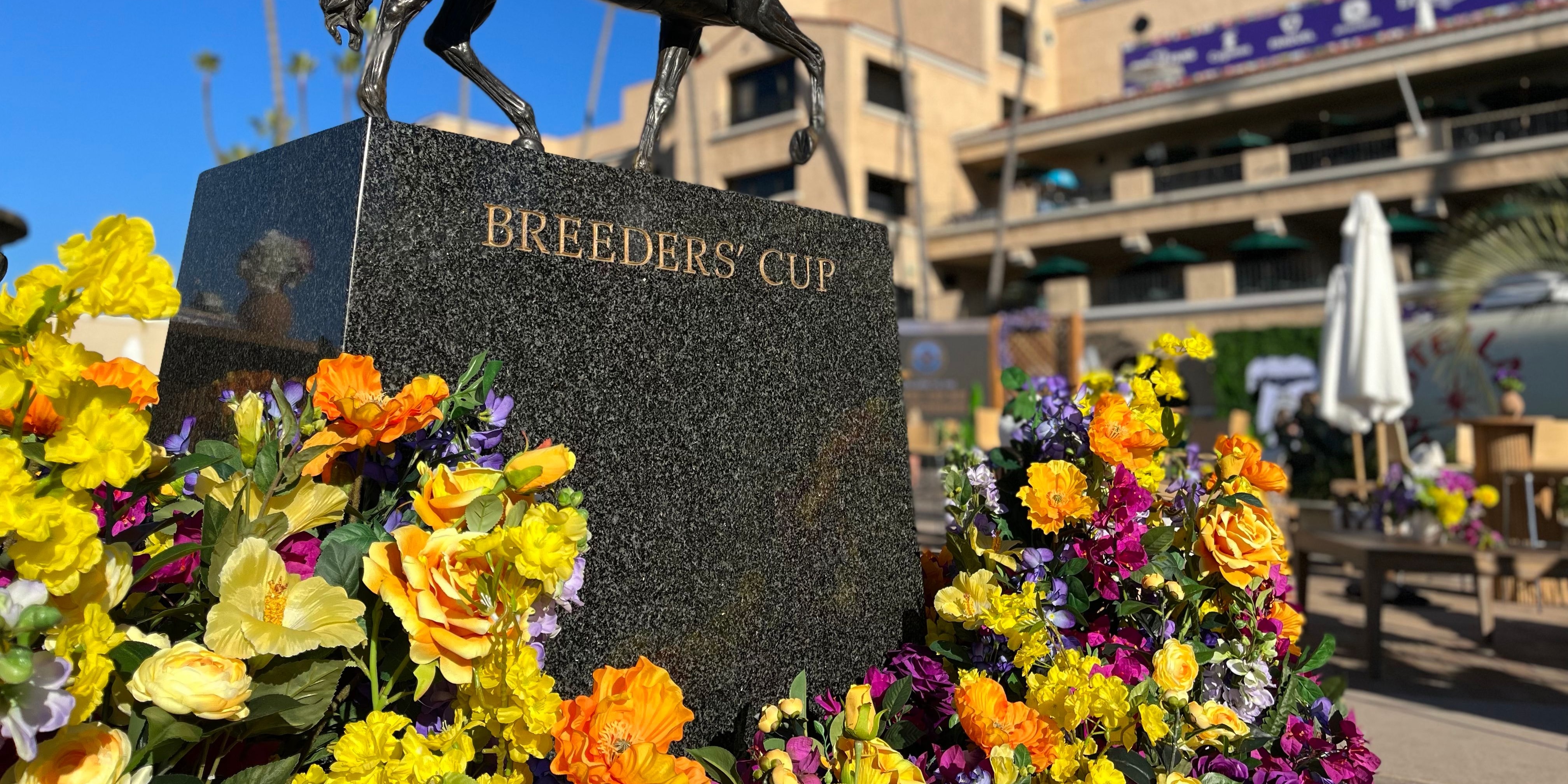 Breeders' Cup statue at Del Mar