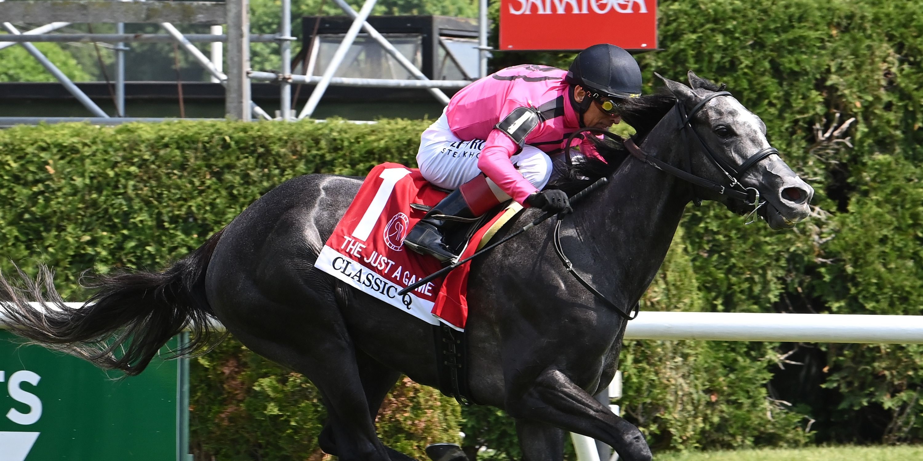 Classic Q wins the Just a Game (G1) at Saratoga.