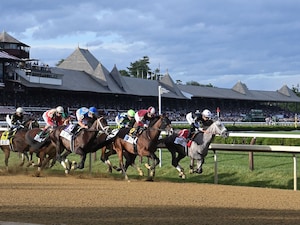 Dornoch wins the Belmont S. (G1) during Belmont at Saratoga