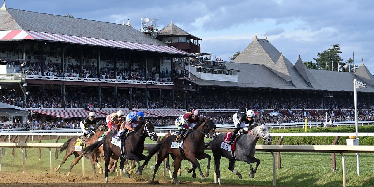 Dornoch wins the Belmont S. (G1) during Belmont at Saratoga