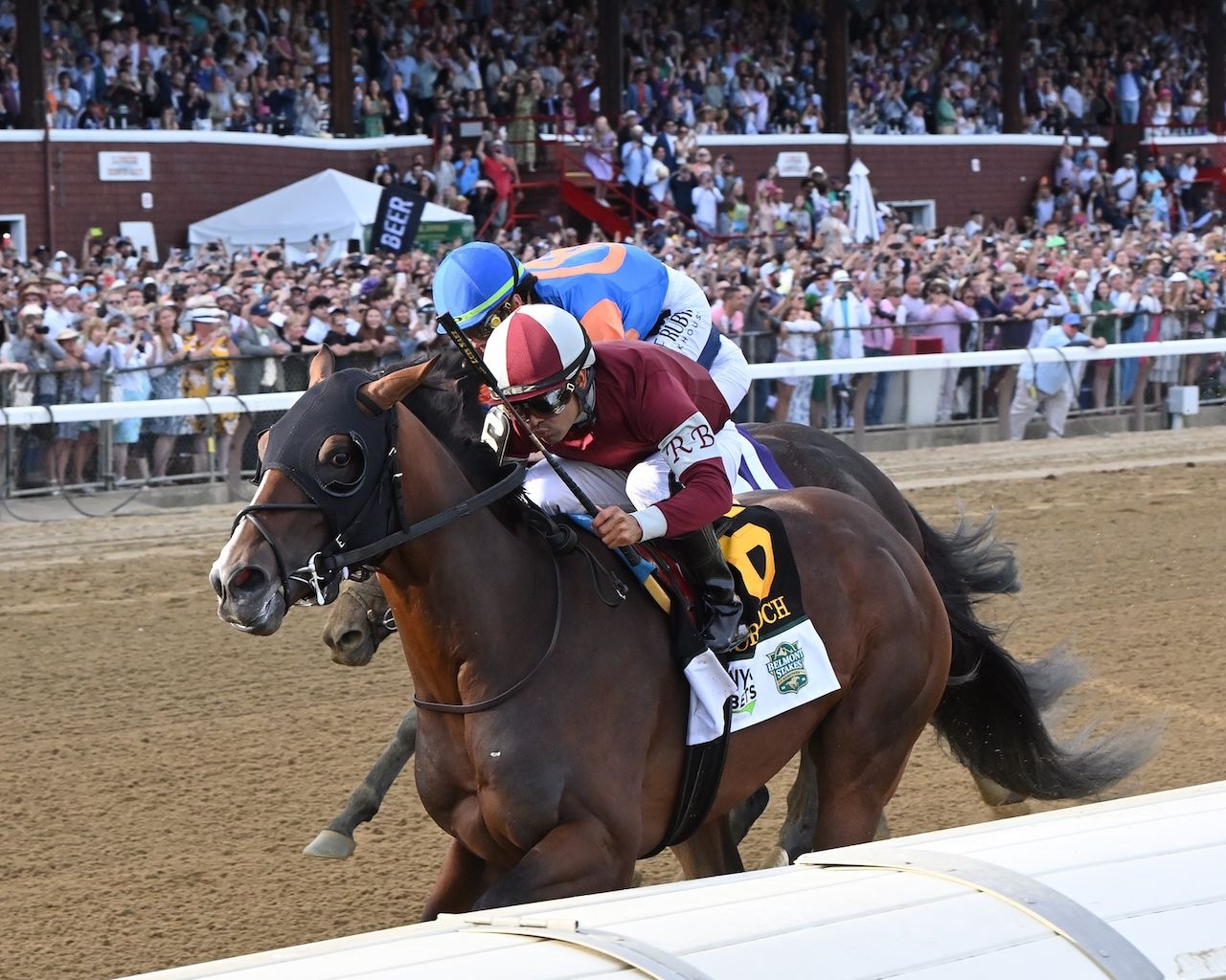 Dornoch wins the Belmont S. (G1) during Belmont at Saratoga