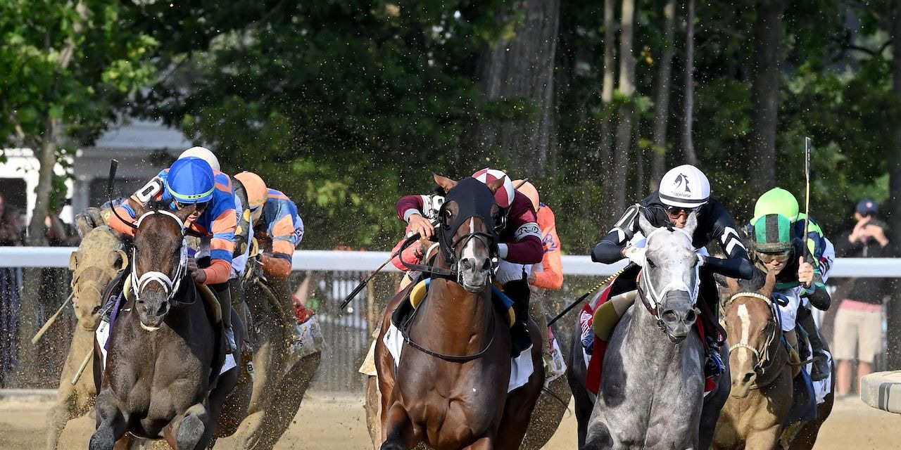 Dornoch wins the Belmont S. (G1) during Belmont at Saratoga.