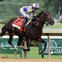 Englishman wins the Woody Stephens (G1) at Saratoga.