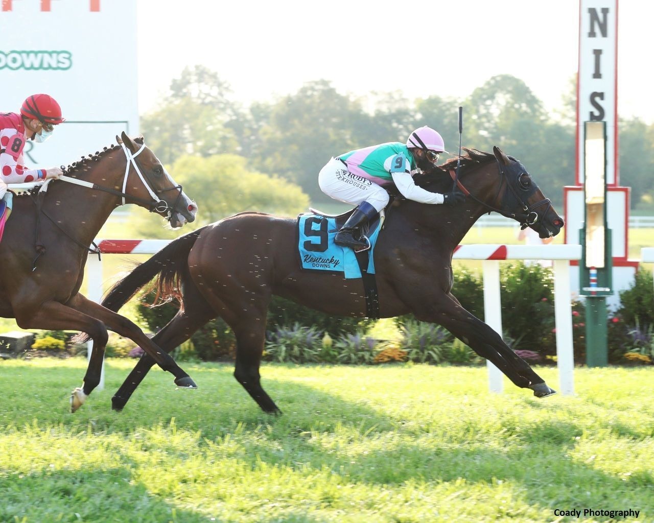 Racing at Kentucky Downs.