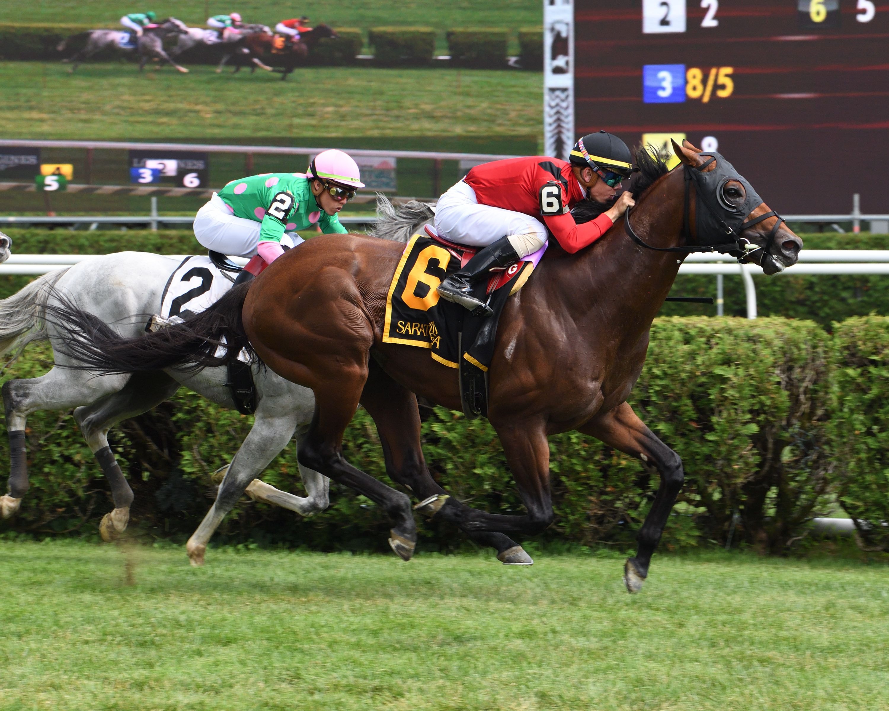Leinster sets a Saratoga course record in the 2019 Troy