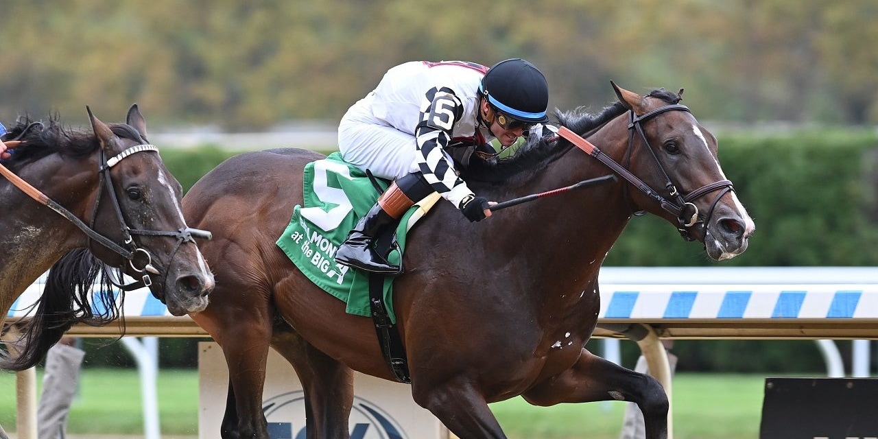 Praetor breaking his maiden at Aqueduct (Photo by Chelsea Durand/Coglianese Photos)