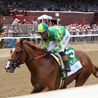 Sea Strike dominated the Curlin S. in his stakes and two-turn debut (Photo by Coglianese Photos)