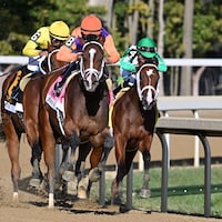 Tommy Jo wins the Spinaway Stakes at Saratoga.