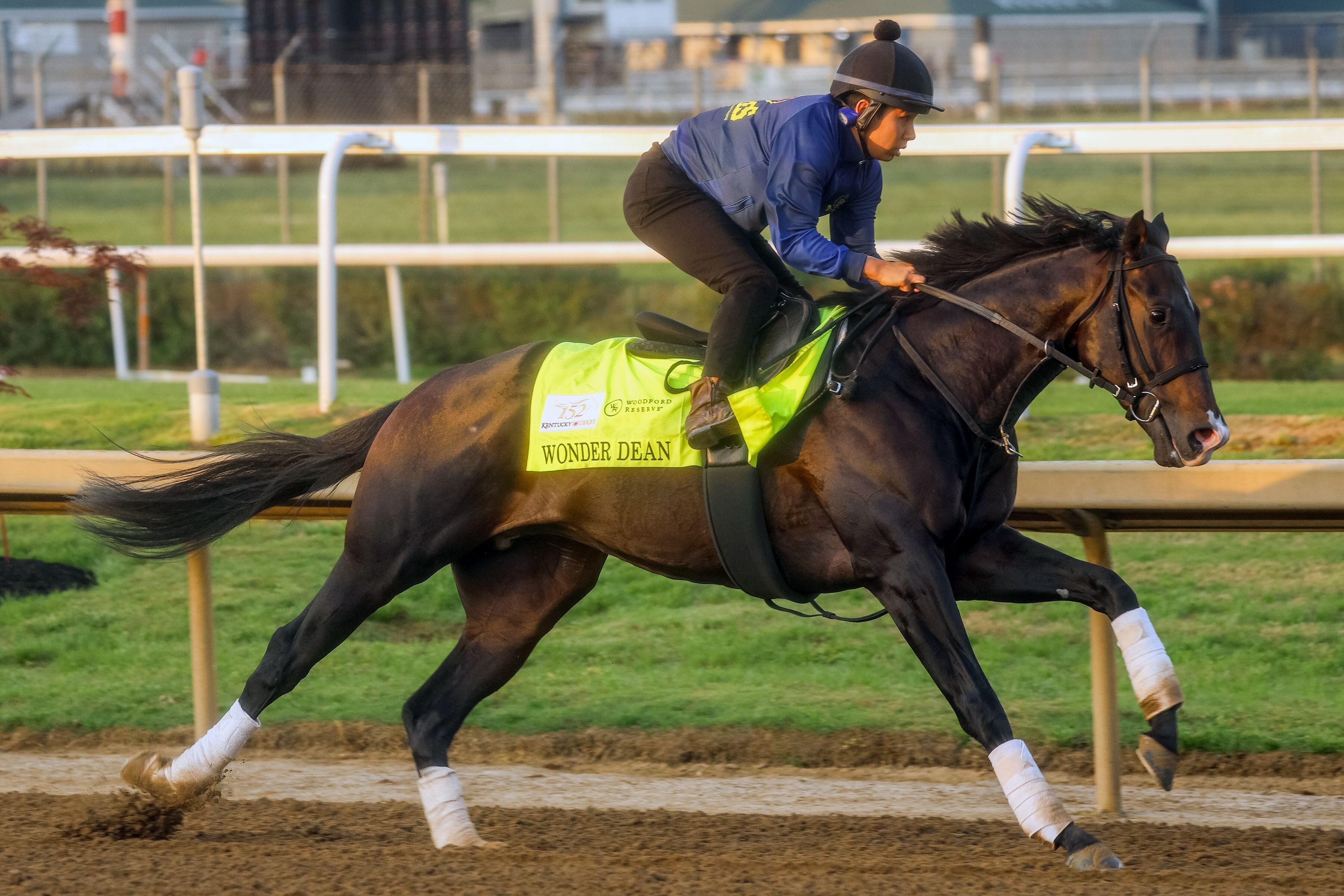 Wonder Dean trains towards the Kentucky Derby (Photo by Horsephotos.com)