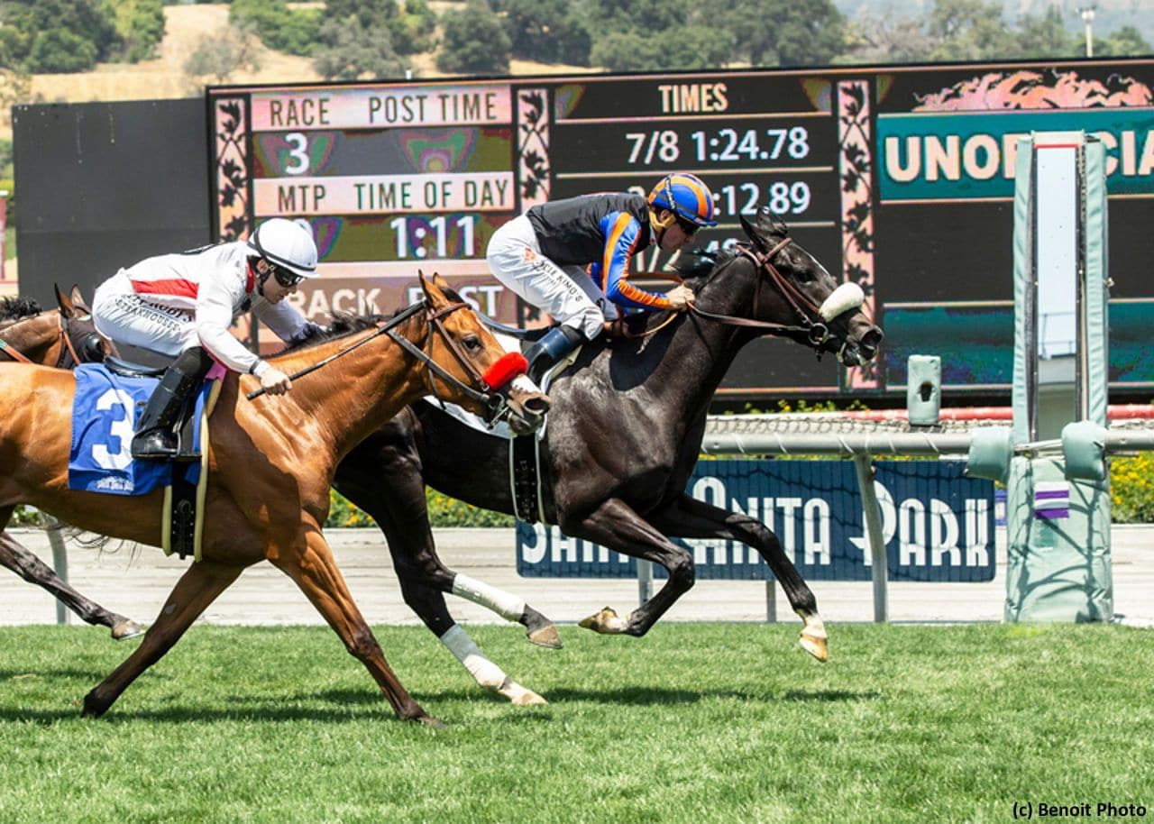 Racing at Santa Anita