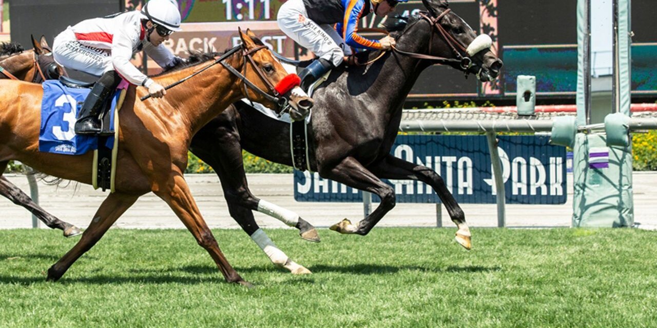 Racing at Santa Anita
