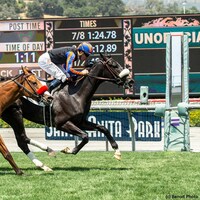 Racing at Santa Anita