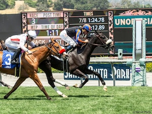 Racing at Santa Anita