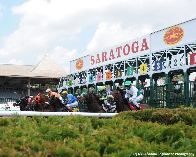 Scenic photo of Saratoga with starting gate