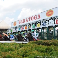 Scenic photo of Saratoga with starting gate