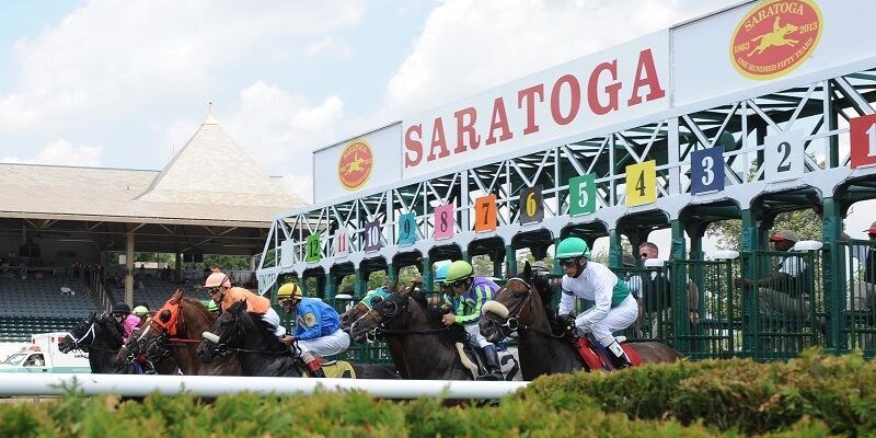 Scenic photo of Saratoga with starting gate