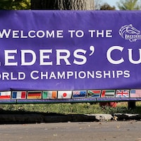 The Breeders' Cup sign scene