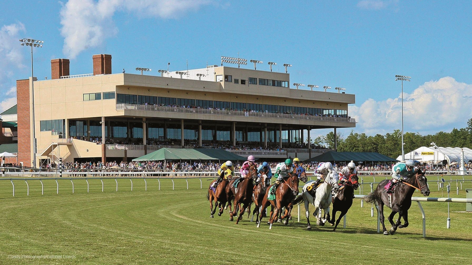 Racing at Colonial Downs.