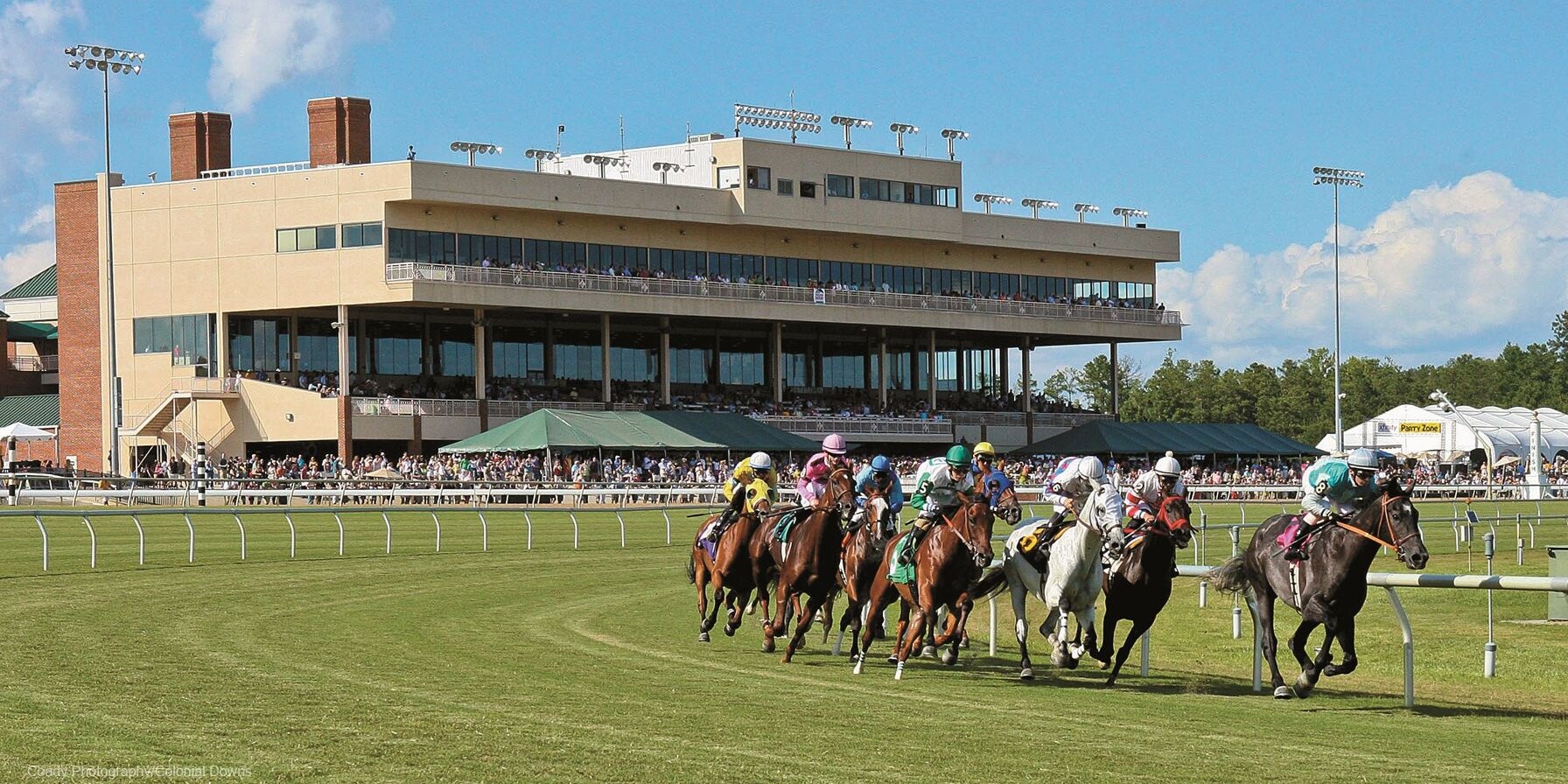 Racing at Colonial Downs.
