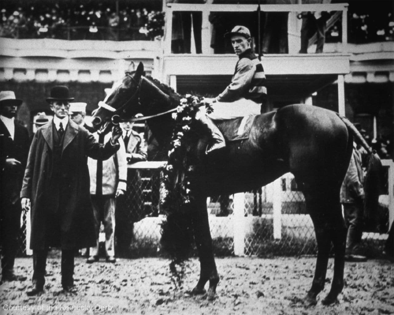 Sir Barton after winning the Kentucky Derby (Photo courtesy of the Kentucky Derby/Churchill Downs)