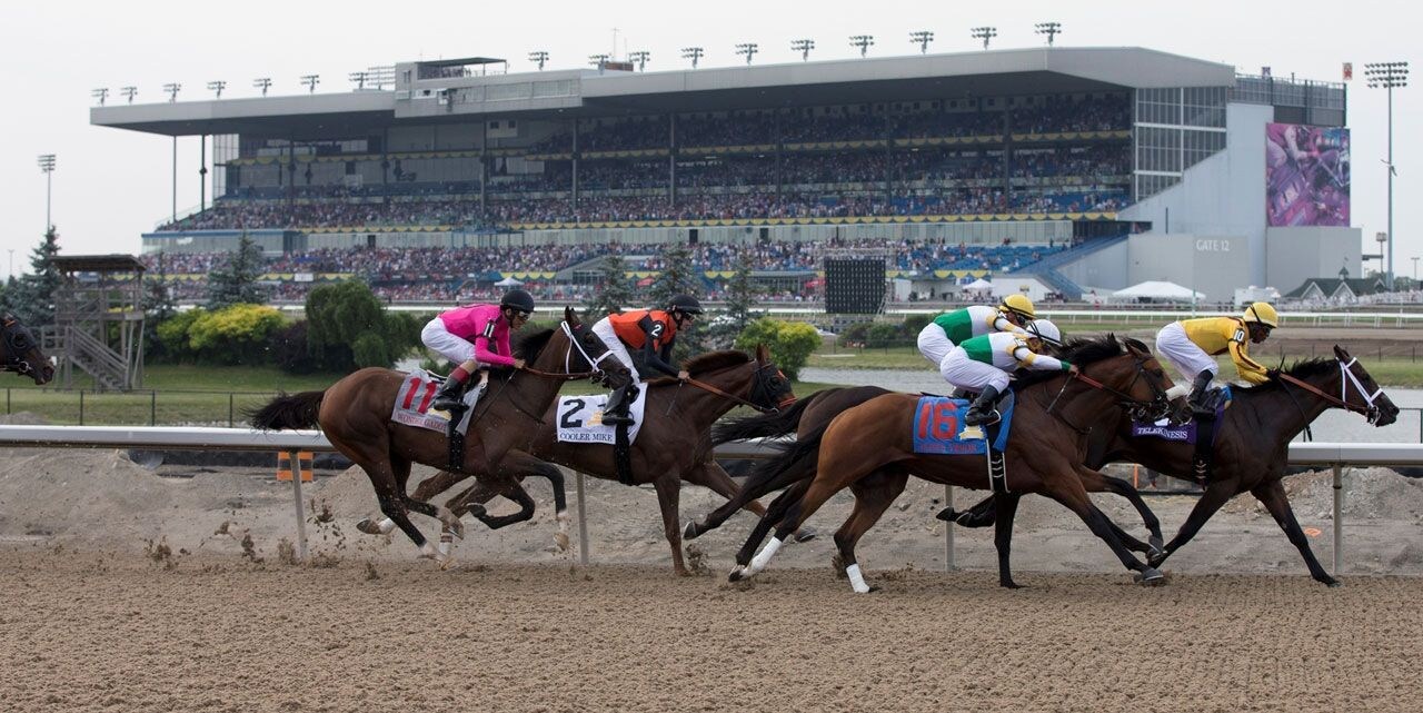 Racing at Woodbine.
